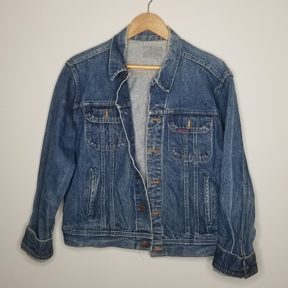 Vintage Dakota By Five Brother Jean Denim Trucker Jacket